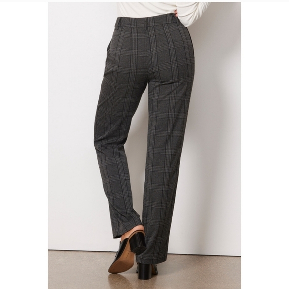 Sanctuary Pants - SANCTUARY Evereve Chcarcoal Plaid Soho Trouser Pant